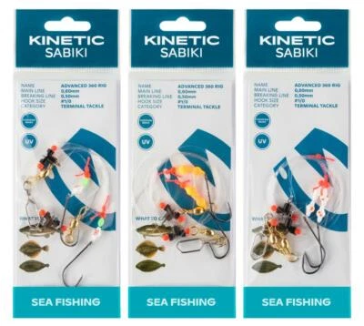 Kinetic Sabiki Advanced 360 Modell II Plattfischvorfach Flunder Plattfisch-Rig - Bild 1 von 2