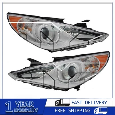 Conjunto de faros para Hyundai Sonata 2014 2013 2012 2011 Foto 1 de 4