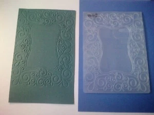 Darice Curlique Frame Embossing Folder - Picture 1 of 1