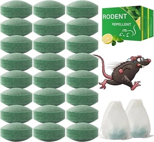Mouse Rodent Repellent, 24 Pack Peppermint Oil for Mice Squirrel Rats Spider Pes - Picture 1 of 7