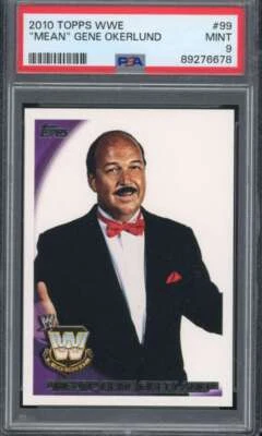 Mean Gene Okerlund Card 2010 Topps WWE #99 PSA 9 - Image 1 of 2