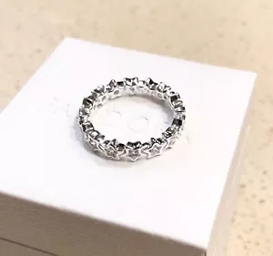 OFERTA~ Pandora Starshine, Circonio Circular Transparente, Anillo #190974CZ + CAJA CON BISAGRAS + TELA PULIDA + Etiqueta - Imagen 1 de 8