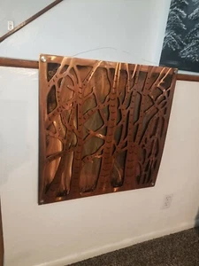 Metal Wall sculpture nature Art indoor outdoor hallway deck patio fence decor - Picture 1 of 4