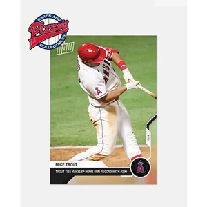 2020 Topps Now #210 Mike Trout Ties Angels Home Run Record With 299 - Picture 1 of 1