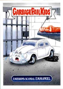 2017 Garbage Pail Kids Network Spews #2 Emissions-Scandal Emmanuel Boussard /270 - Picture 1 of 2