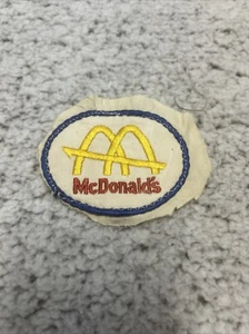 Vintage McDonald's Employee Hat / Shirt Patch (Blue In Color) - Picture 1 of 3