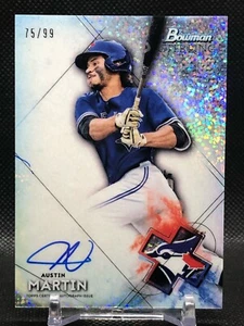 Austin Martin 2021 Bowman Sterling /99 Auto Prospect Speckle Refractor #BSPA-AM - Picture 1 of 8