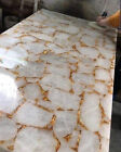 White Agate Dining Table Top, White Agate Vanity Top, Natural Handmade Decor