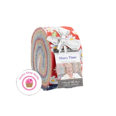 Moda STORY TIME American Jane JELLY ROLL 40 strips Quilt Fabric 30's Reproductio - Image 1 of 4