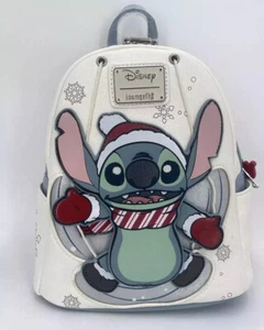 Disney Loungefly Bag Stitch Snow Angel Gift Cute Mini Backpack Holiday 2024 - Picture 1 of 7