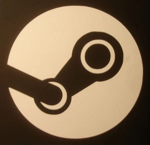 Steam logo vinyl cut sticker - PC, Game, Valve, Gamer, Laptop - Picture 1 of 2