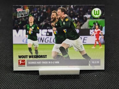 2019 Topps Now Bundesliga #91 Wout Weghorst VfL Wolfsburg - Print Run /43 SSP! - Image 1 of 2