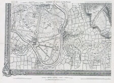 1878 Antique Map John Rocque LONDON HAMPTON COURT TEDDINGTON Thames Ditton (16)