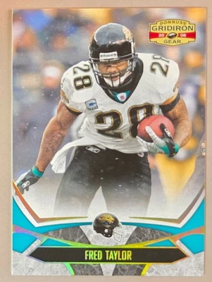 2008 Donruss Gridiron Gear Gold #47 Fred Taylor SP #d /200 Jaguars - Image 1 of 2