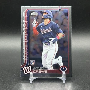 2025 Topps Chrome Dylan Crews RC #146 Washington Nationals Rookie - Foto 1 di 2