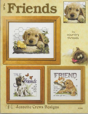 Friends 3 Designs By Country Threads Jeanette Crews Designs 1301 - Image 1 of 2