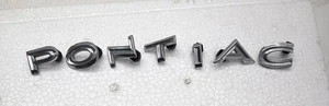VINTAGE Original PONTIAC LETTERS EMBLEM SET - Bild 1 von 10