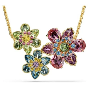 Colgante Flor Idilia Cristal Swarovski, Multicolor, Chapado en Oro 5721668 - Imagen 1 de 6