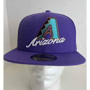 Arizona Diamondbacks New Era 7 5/8 Fitted Hat Vintage Color Way Cooperstown NEW - Picture 1 of 8