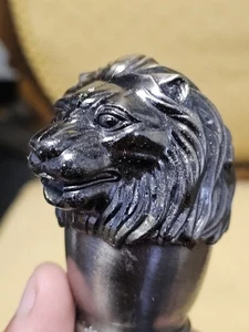 Antique Lion Head Liquor Spirit Wine Bottle Pourer Decant Aerator Stopper Japan - Picture 1 of 14