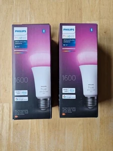 Phillips Hue White and color ambiance E27 1600lm Leuchtmittel 2 Stück - Bild 1 von 2