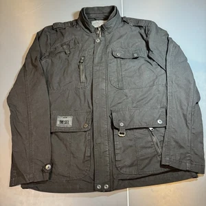 Diesel Jeans Giacca Utility Tasca Militare Ripstop Nero Grande - Foto 1 di 13