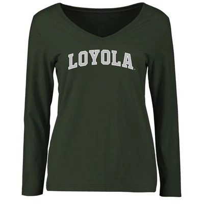 Women's Green Loyola Greyhounds Everyday Long Sleeve T-Shirt - Image 1 of 2