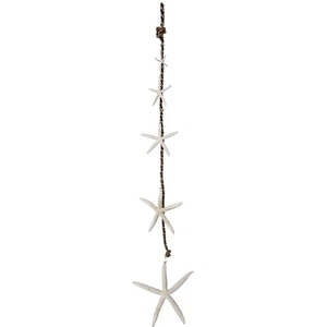 Cadena colgante estrella de mar de 5 dedos 48" blanca - Imagen 1 de 1