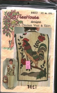 1238 Vintage Schnittmuster Misses Craft Dekor Baumhaus Designs Weste Rock OOP - Bild 1 von 1