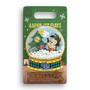 2025 Disney Parks Happy Holidays Pop Century Resort Max Schneekugel Pin NEU - Bild 1 von 3