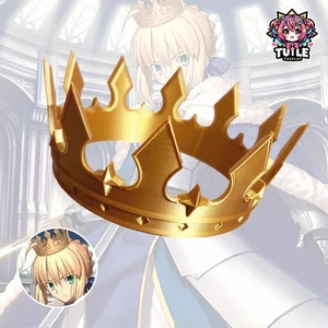 Game Fate/Grand Order Saber Crown Prop Headwear Accessories Hairpin Theater Gift - Picture 1 of 5