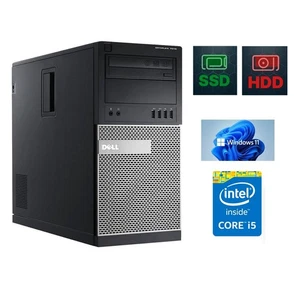 Dell OptiPlex 7010 MT Desktop Computer Core i5 16GB Ram 240 SSD + 1TB HDD Win 11 - Afbeelding 1 van 7