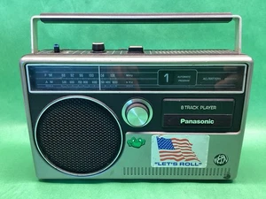 Radio portátil AM FM reproductor de 8 pistas Panasonic RQ-831A de colección - SIN PROBAR - Imagen 1 de 7