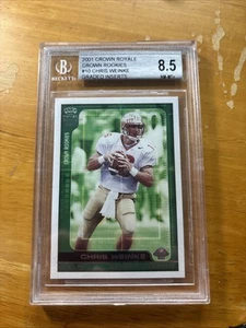 2001 Crown Royale Crown Rookies Graded Inserts Chris Weinke BGS 8.5 Rookie /2500 - Picture 1 of 5