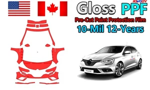 Gloss PreCut PPF Paint Protection Film For Renault Megane Hatchback 2017-2023 - Picture 1 of 12