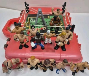 WWE Wrestling Rumblers Money In The Bank Briefcase 14 Figures & Carrying Case - Picture 1 of 13