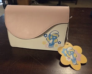 Schlumpfine Schultertasche/Geldbörse, Neu mit Etikett, TOP+, von Unique Vintage: Schlumpf Colab - Bild 1 von 9
