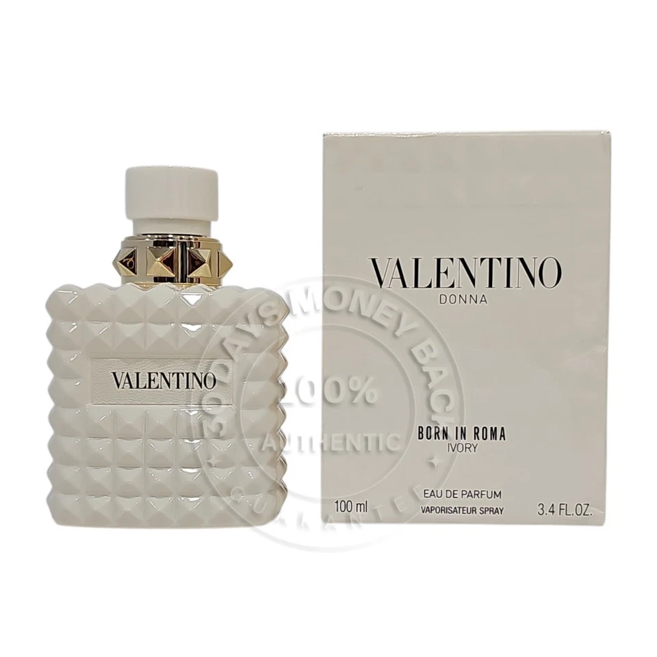 VALENTINO BORN IN ROMA IVORY EAU DE PARFUME SPRAY FOR WOMEN 3.4 Oz / 100 m