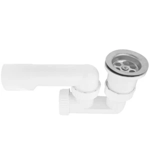 Duschablauf Flach Siphon Ablaufgarnitur Abfluss Duschwanne Duschtasse Ø 50 mm - Bild 1 von 2