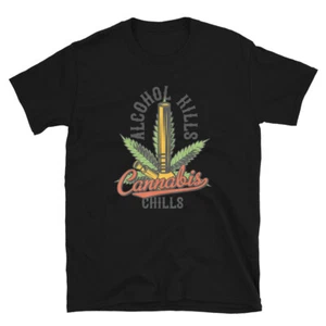 Cannabis Chills lustiges Unkraut Marihuana Liebhaber 420 Stoner Hippie Geschenk T-Shirt - Bild 1 von 6