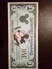 1990 SERIES  Walt Disney World  $1 ONE DOLLAR MICKEY MOUSE CASTLE