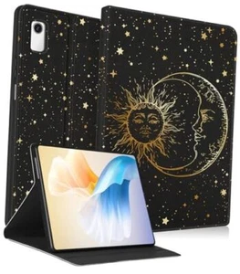 for Lenovo Tab M9 Case 9 Inch 2023 for Women Girls Cute Folio 1-Sun Moon Star - Picture 1 of 7
