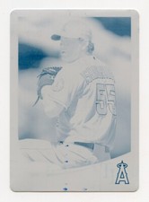 2013 Topps Series 1 Cyan Printing Plate 1/1 Jason Isringhausen #245 Angels