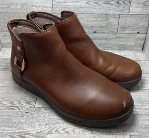 Kuru Cloud Tempo Ankle Boots Shoes Women’s Size 10 Medium Brown Leather - Picture 1 of 19