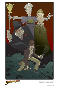 Indiana Jones and The Raiders of The Lost Ark Interpretive Art Giclée on Paper - Picture 1 of 1