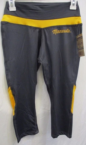 Minnesota Golden Gophers Women S M L XL Spandex Yoga Pants Capri NCAA Gray A15 Cover