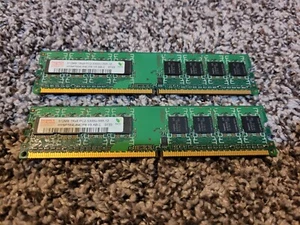 Quantity of Two 512MB Hynix PC2-5300U-555 HYMP564U64CP8-Y5 AB-C RAM Sticks - Picture 1 of 4
