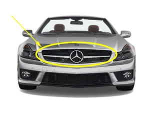 MERSEDES-BENZ R230 SL-CLASS GRILLE ASSEMBLY SL550 SL63 09-11 NEW SL GENUINE - Picture 1 of 1