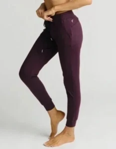 ZYIA Active Unwind Jogginghose Damen Gr. Medium Pflaume Kordelzug Taschen 27” - Bild 1 von 8