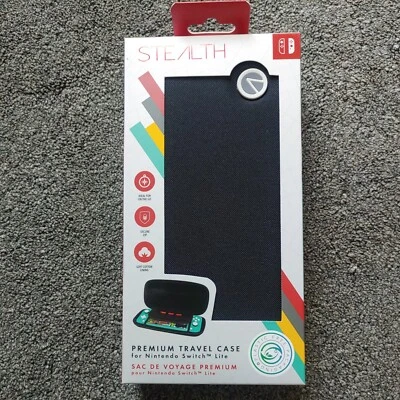 Black Protective Hard Travel Case Cover For Nintendo Switch Lite Console Carry - Image 1 of 2